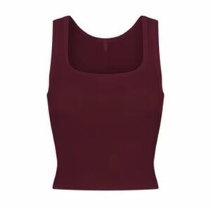SKIMS Soft Lounge Tank Bordeaux XS
